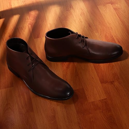 Image of Red Chief Derby Lace Up | Men's Formal Shoes for Office | Black | PU Sole | RC3748