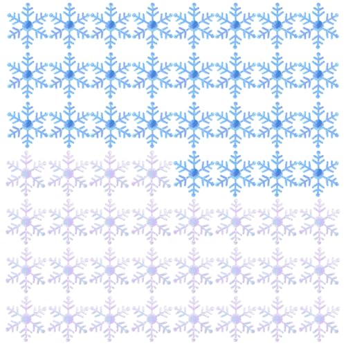 GALPADA 400piezas Decoración de Copos de Simulación Copos de Navideños Artificiales para Decoración de Fiesta para Escena Navideña el Hogar Bar y Centro Comercial