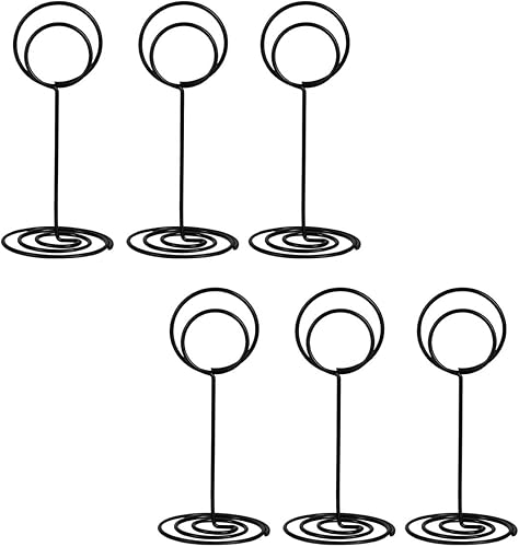 Soporte para números de mesa, soporte para tarjetas de lugar, con nombre delicado, reutilizable, para fotos, notas, para boda, fiesta de cumpleaños,