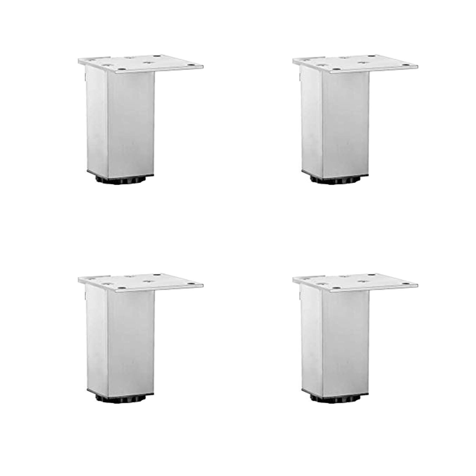 Patas de muebles ajustables de aluminio y bases de metal para sofás y gabinetes