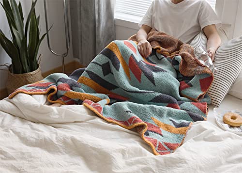 Gunzistreet Microfiber Throw Blanket Boho Super Soft Fuzzy Bed Home Decor Sofa Couch Chair Farmhouse Decorative Camping Outdoor (Ashiya, 47''X59'') #TOP5