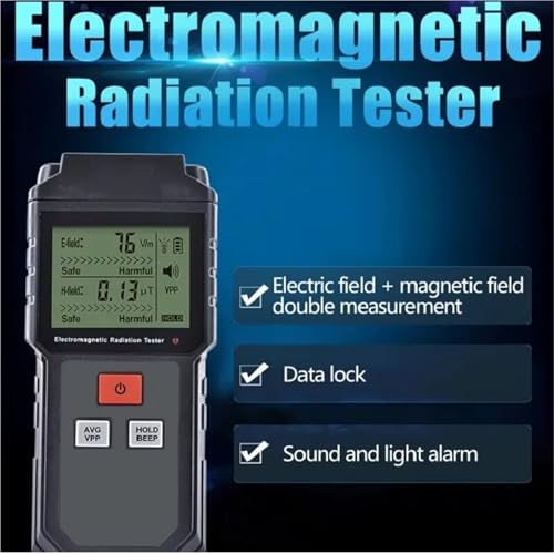 Detector EMF Medidor de Campo Electromagnético Portátil TOOLTOP ET825 miniatura 4