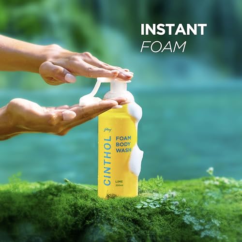Image of Cinthol Lime Foam Body Wash - Combi Pack (600ml) | 1 Bottle & 2 Refill | Unique Foam Formula for Moisturized & Irresistibly Soft Skin | Suitable for All Skin Types