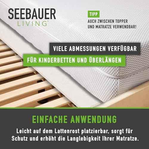 SEEBAUER Living Matratzenschoner Filzschoner für Lattenrost (140 x 200 cm) Matratzenunterlage Antirutschmatte Made in Germany