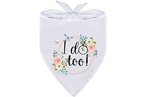 Funny White Wreath Wedding Pet Dog Bandana Dog Bibs Pet Scarf