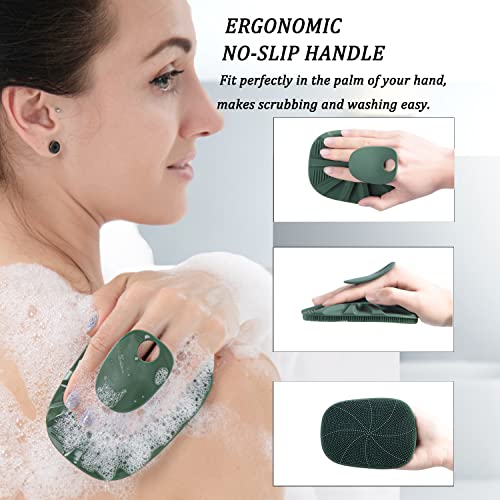 HIEERBUS Silicone Body Scrubber Shower Bath Brush for Nourishing Cleaning & Exfoliating of Women Men - Image 3