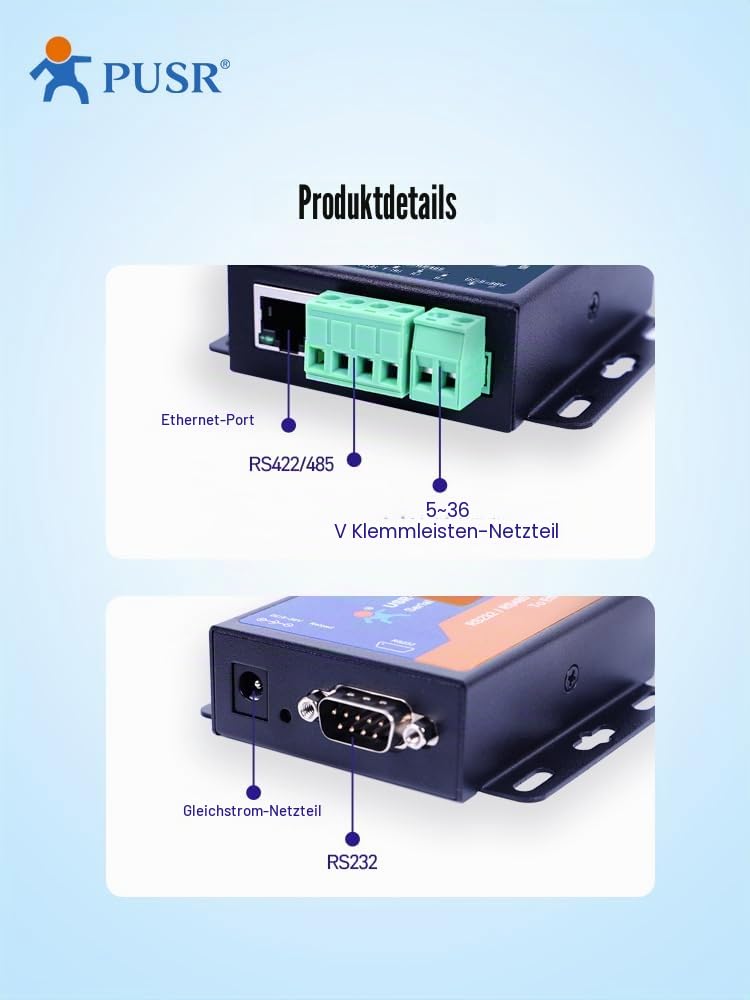 TCP232-306 RS232 RS485 RS422 zu Ethernet TCP IP Modbus Gateway Seriell Gerät Server Seriell zu Ethernet-Konverter
