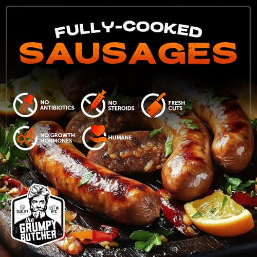 Image of Grumpy Butcher Variety Grill Meats Gift Box, 4.5 lb - Premium Duroc Pork Bacon, Grilled Chicken Breasts, Artisan Beef & Pork Meatballs, Chicken Sausages - Frozen Gourmet BBQ & Food Gift Set