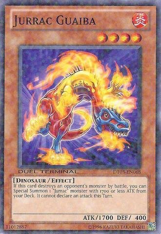 Amazon.com: Yu-Gi-Oh! - Jurrac Guaiba (DT03-EN068) - Duel Terminal 3-1st  Edition