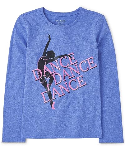 Image of The Children's Place Girls' Unicorns,Sports,Princess Long Sleeve Graphic T-Shirts