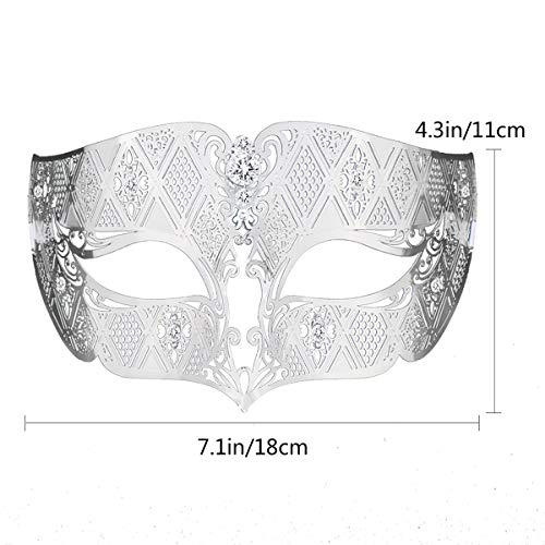 Image of Coddsmz Couples Venetian Masquerade Mask Set Luxury Style Princess Party Mask for Couples Women and Men Mardi Gras Masks