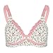 Produktbild Zerodis Still-BH Floral Spitze Nursing Bra Baumwolle Vorne Offenen für Schwangere Frauen Damen Kleidung Ohne Stahlringe(38/85 Rosa)