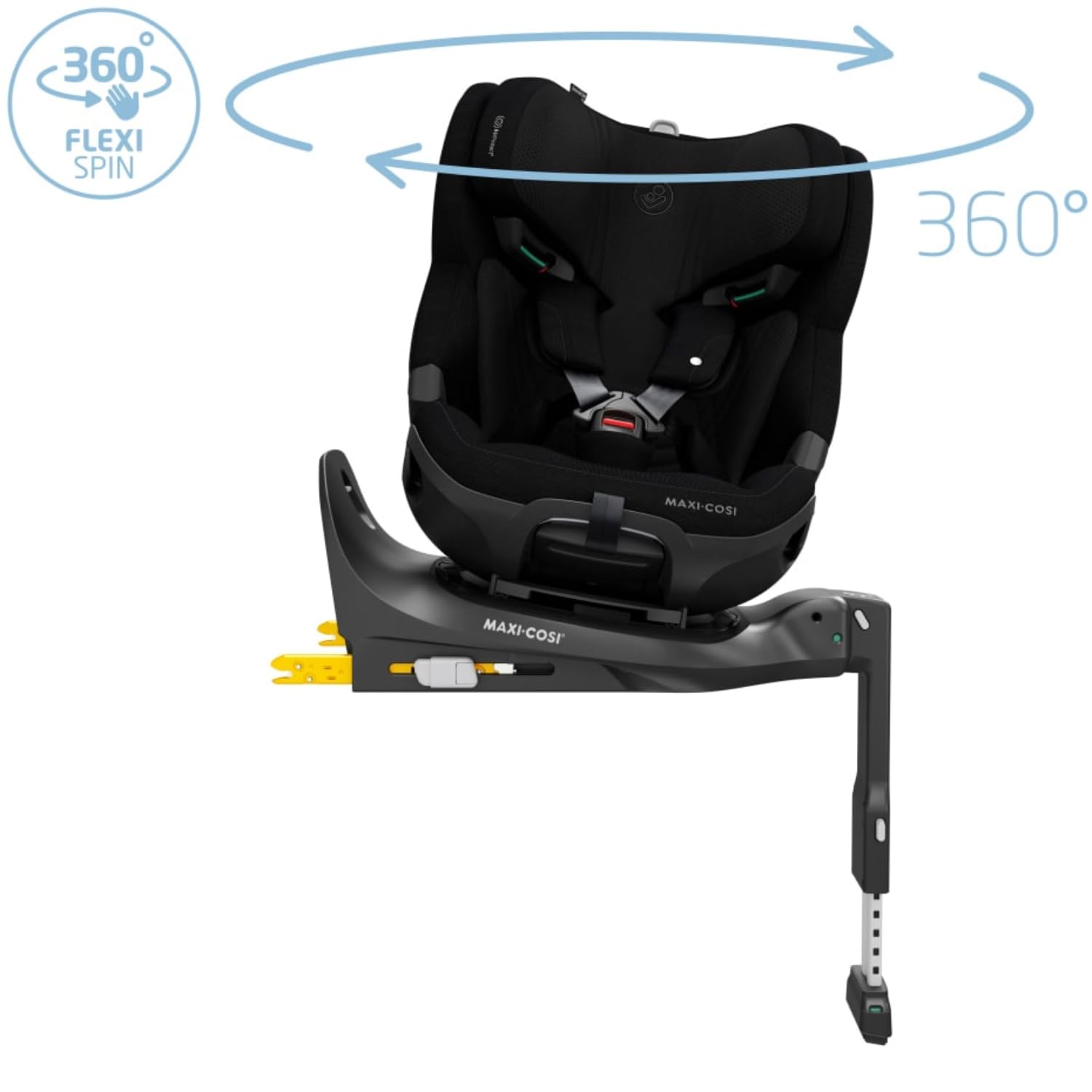 Maxi-Cosi Emerald 360 Pro Siège auto pour enfant G-CELL Protection contre les chocs latéraux Harnais facile à installer Climaflow Contrôle de la température SlideTech Convient de 0 à 12 ans