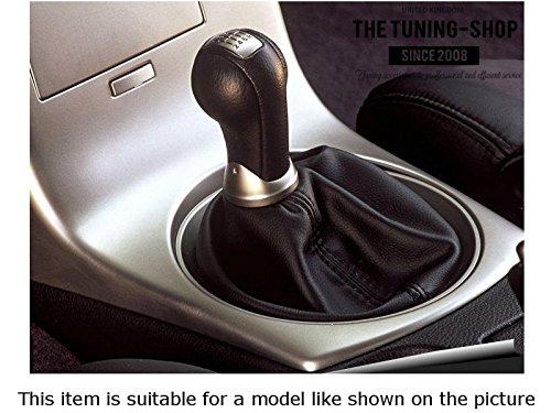 The Tuning-Shop for Infiniti G35 Coupe 2002-2007 Shift Boot Black Genuine Leather