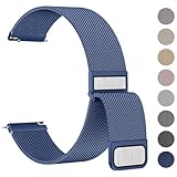 Meliya 22mm Watch Bands Stainless Steel Metal Quick Release Replacement Wristband Straps for Men Women (Navy Blue, 22mm)