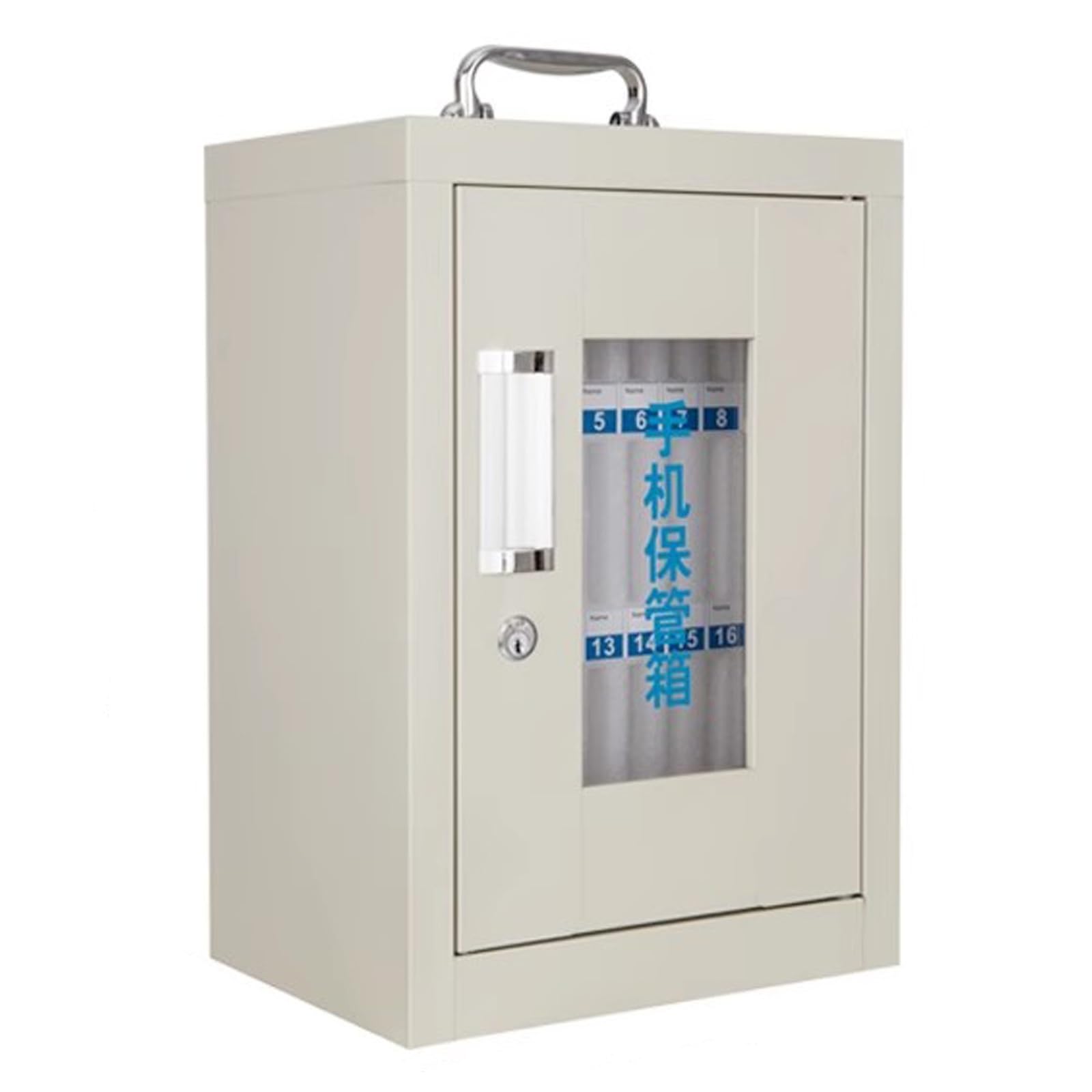 Casier de téléphone portable en acier inoxydable avec rangement sécurisé pour bureau