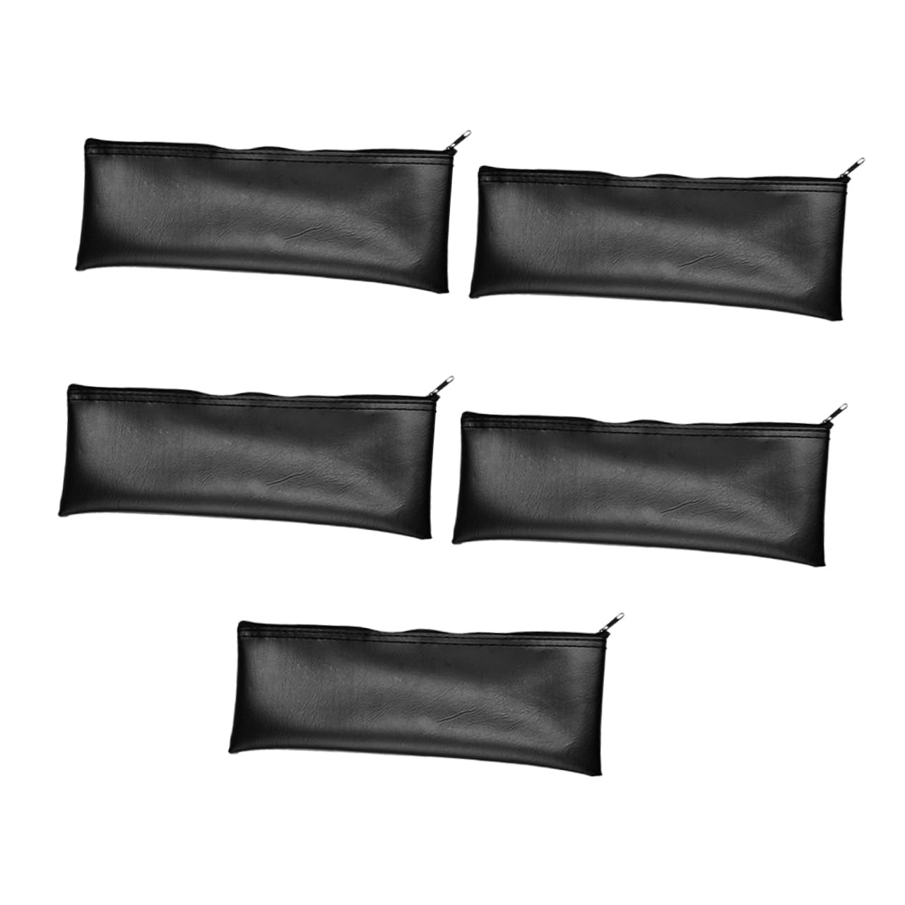 HEMOTON 5pezzi Custodia per Microfono Wireless in Pelle Pu Borsa con Cerniera per Microfoni Astuccio per Riporre e Trasportare Microfoni e Accessori Borsa per Attrezzatura Musicale