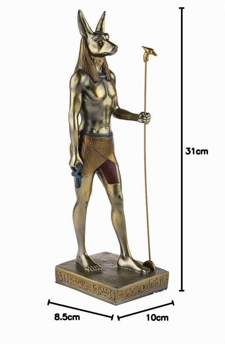 Egipska Statuetka Dekoracyjna Anubis