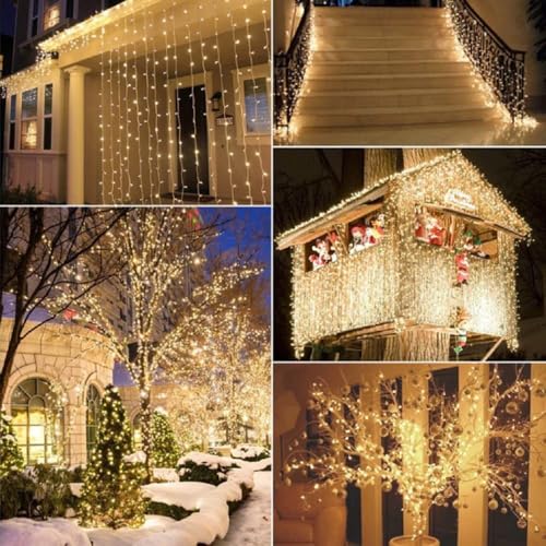 Image of 35 Feet Long LED Power Pixel Serial String Light, 360 Degree Light in Bulb | Copper Led Pixel String Light for Home Decoration,Diwali,Christmas(Warm White) Pack of 1