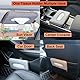 Cartisen Auto Sonnenblende Taschentuchhalter, Serviettenhalter, PU Leder Rücksitz Taschentuchhülle Halter für Auto Fahrzeug mit Reißverschluss (Grau)