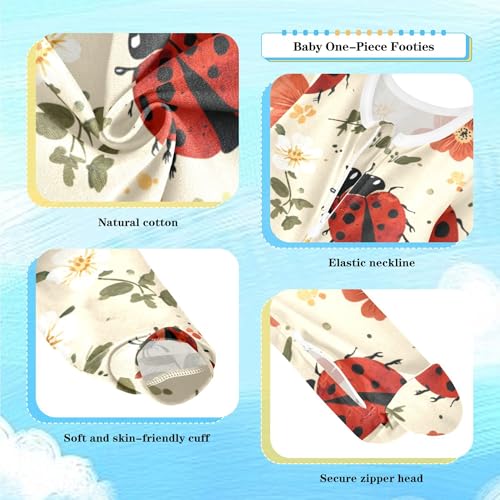 Baby Sleepers Newborn Baby One-Piece Footies for Girl Boy2