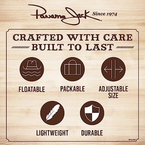 Panama Jack Women's Sun Visor Hat - Lightweight, Packable, Adjustable Tie, 4" Wide Floating Big Brim With Embroidered Logo (White) #TOP3