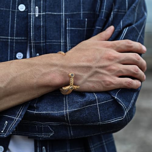 Pulsera de hombre FLHEART acero inoxidable 62MM miniatura 3
