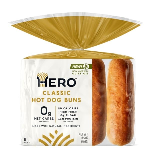 Hero, Classic Hot Dog Buns 8Ct, 17.5 Ounce