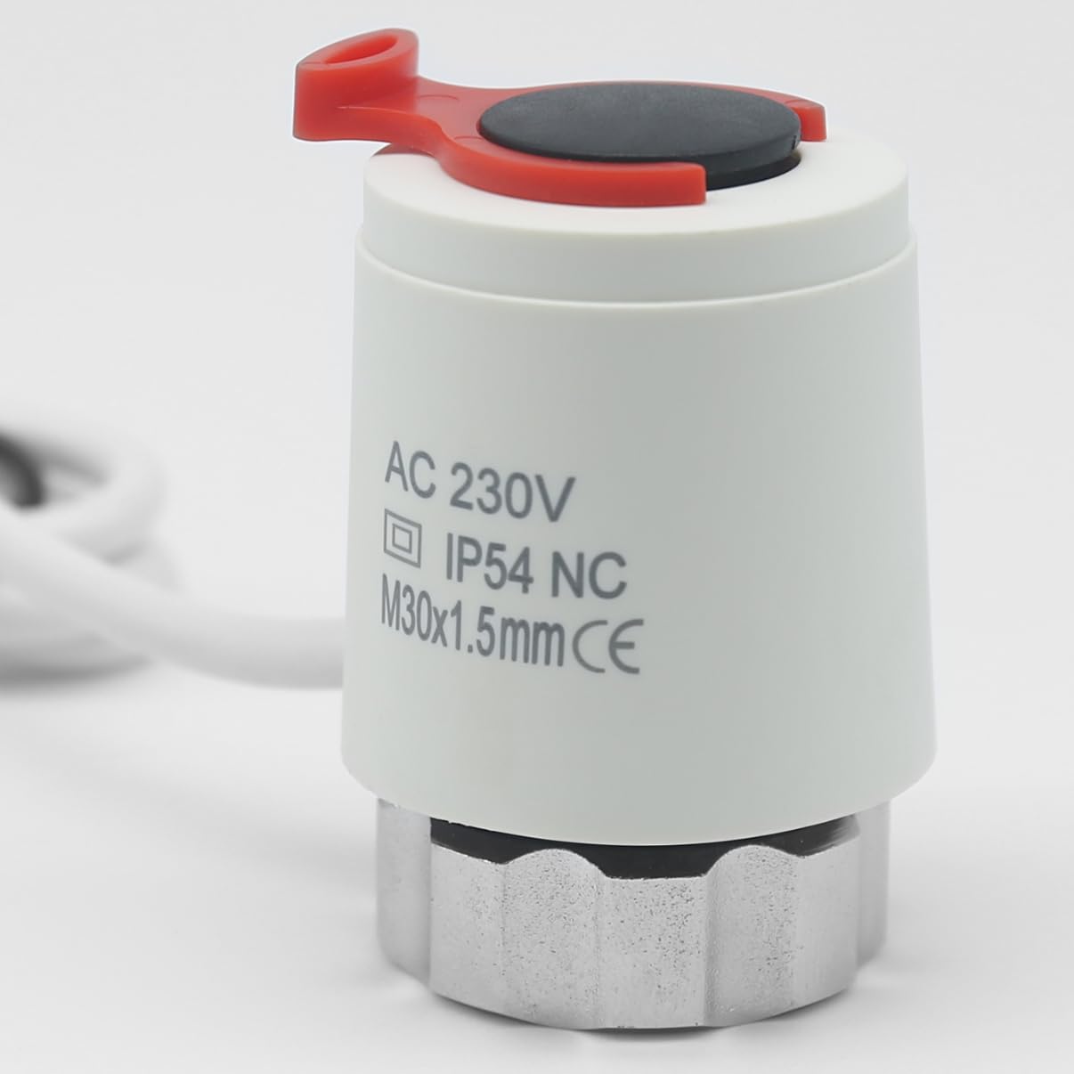 Termostato elettrovalvola riscaldamento a pavimento 230 V M30 x 1,5 NC (chiuso senza corrente), motore di regolazione VA80 per riscaldamento a pavimento (1)