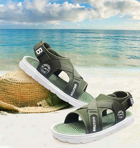 Image of BRUTON Men's Thong Sandals | Casual Open Toe Sandals for Men | Comfortable Daily Wear Footwear | Lightweight Summer Sandals