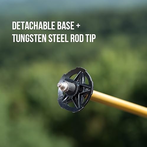 Miniatura 6 de Bastones de senderismo de aluminio con bolsa de almacenamiento, paquete de 2 palos de senderismo ligeros plegables, bloqueo rápido absorbente de