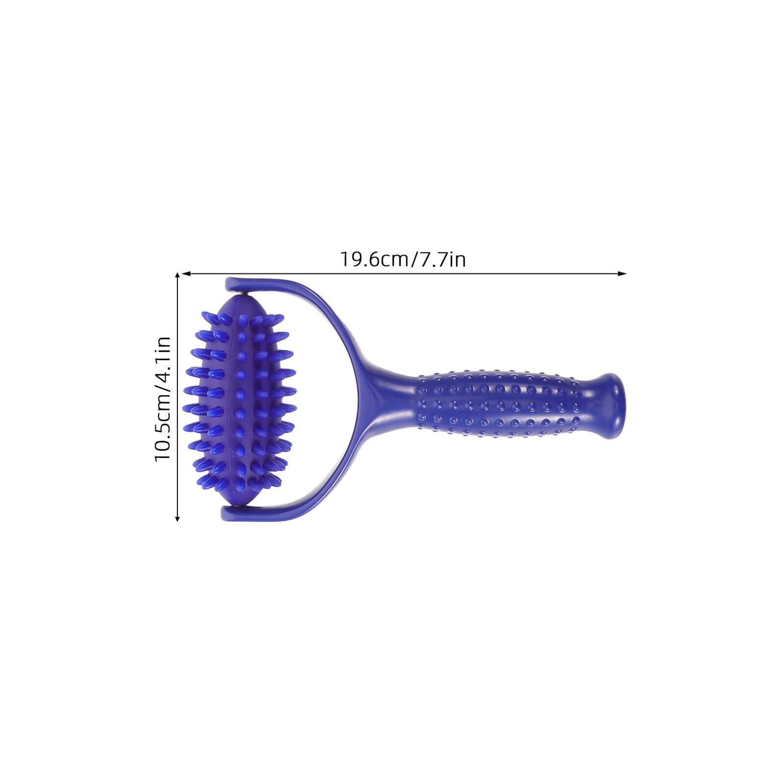 Rodillo Masajeador Manual Púas Azul 2 Piezas Abs Pvc