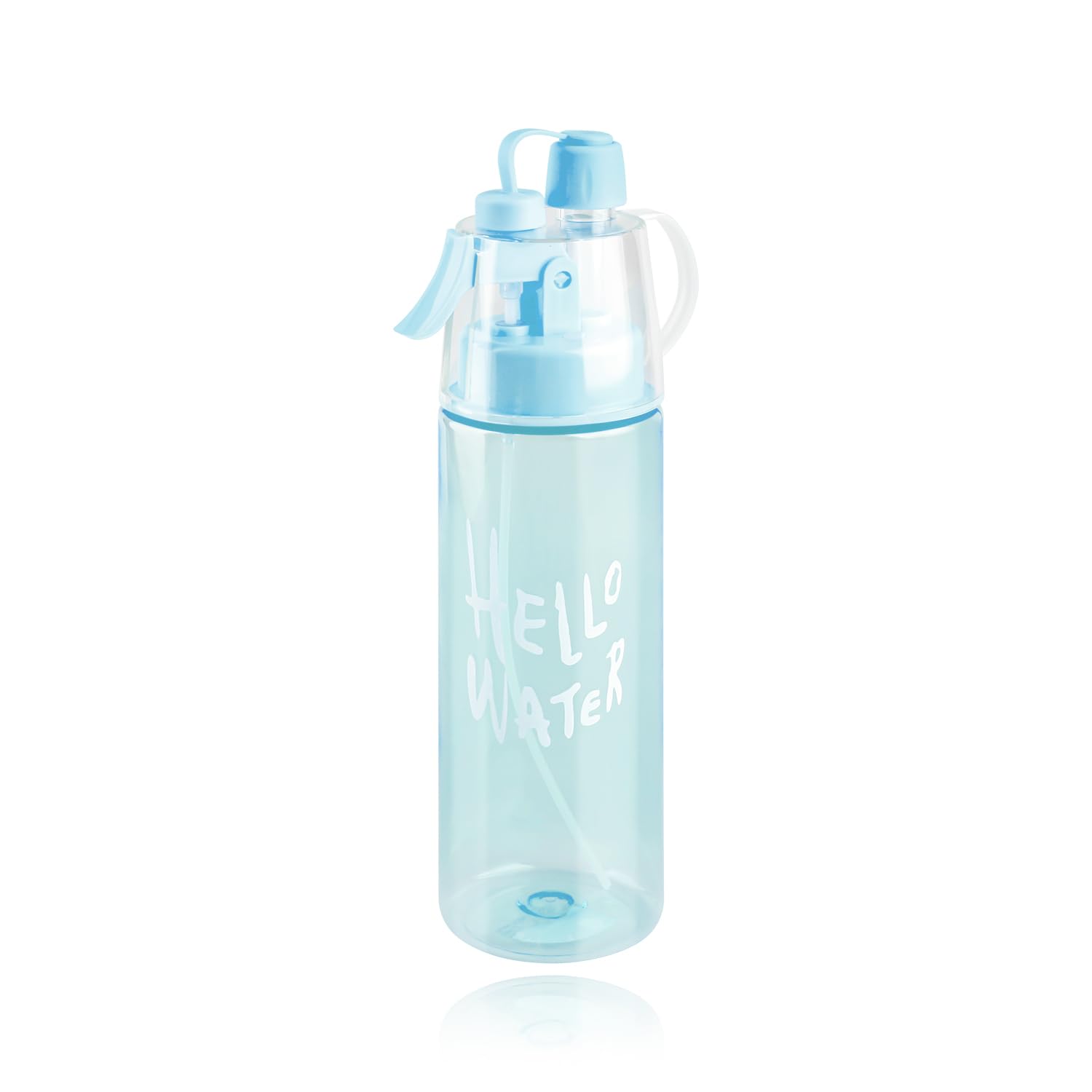 Hopzab 580ml Misting Spray Water Bottle, Dual-Function Hydration and Cooling, for Outdoor Sports and Fitness Enthusiasts