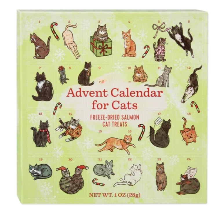 Cat Advent Calendar Salmon and Sweet Potato Holiday Treats for Cats