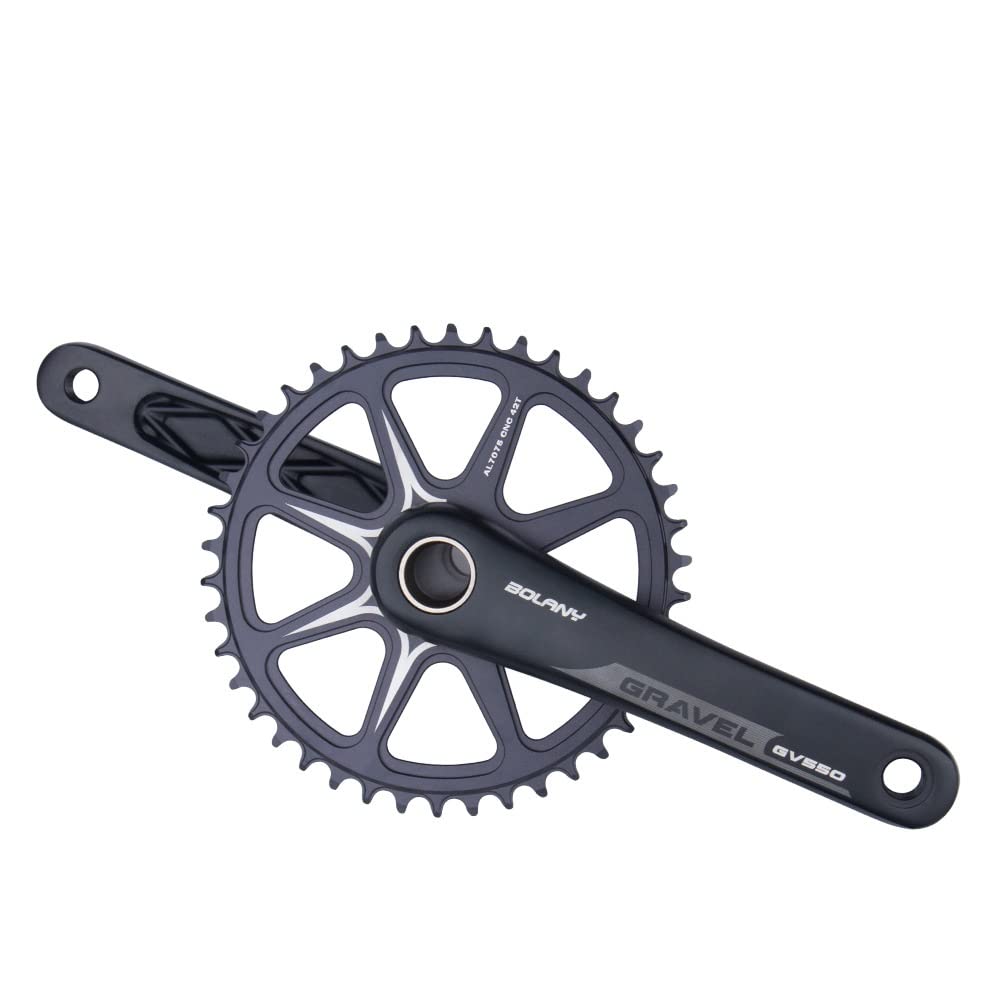 Bicicletta da Strada Guarnitura 40T Guarnitura 170mm Braccio Pedivella Compatibile con 10/11 velocità