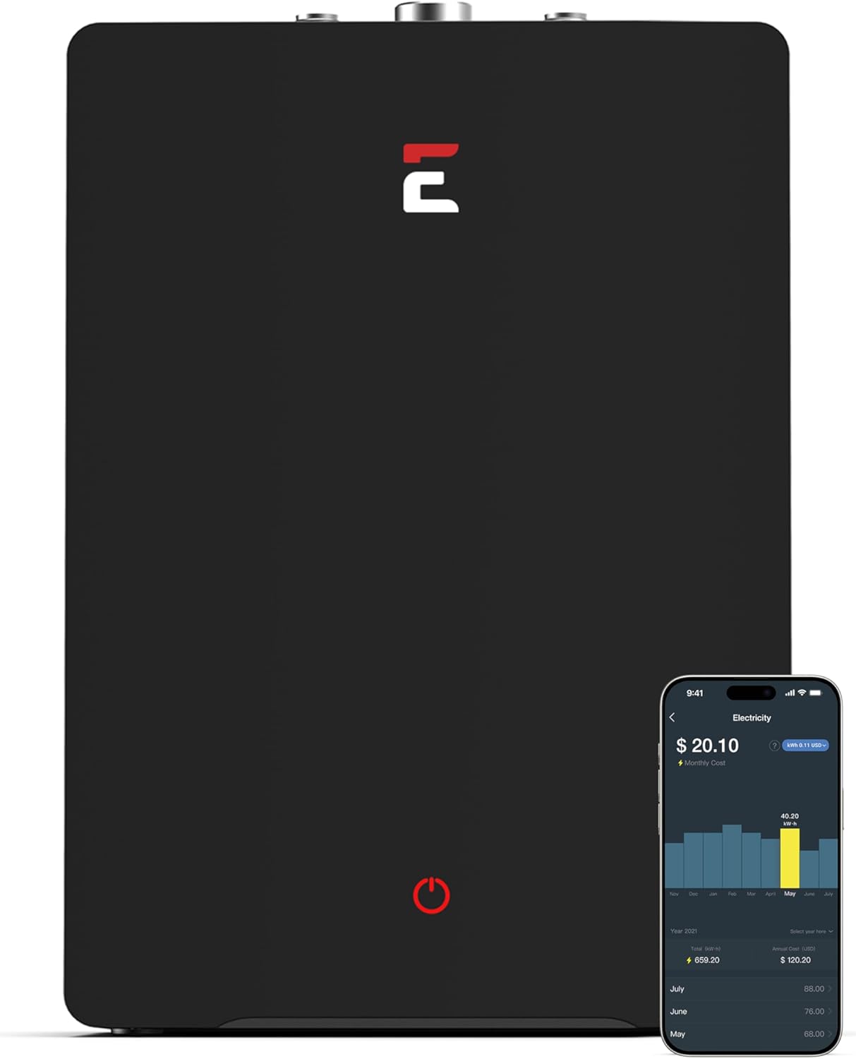 Eccotemp SmartHome 2.5 Gallon Mini Tank Water Heater with Voice Commands