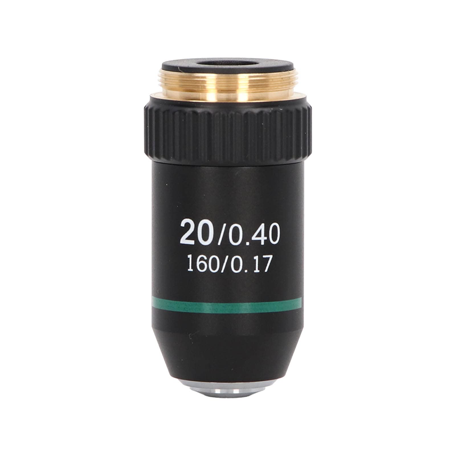 Brass Chrome Plated 20X Microscope Objective Lens Interface 20.2mm Bright Image Spring for Professional Biological Microscopes