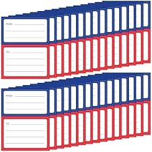 150 PCS Mailing Labels for Packages to from Return Address Mailing Labels, Blank Self Adhesive Mailing Label Mail Shipping Postage Stickers for Package Gift Mail Box Envelopes Red&Blue