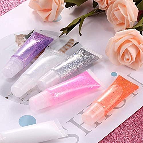 30 Stück – 10 ml Mini-transparente, nachfüllbare leere Tuben für Lipgloss, Balsam, Behälter, weiche Tuben, Make-up-Box, Shampoo-Proben, leere Tuben mit Schraubdeckel