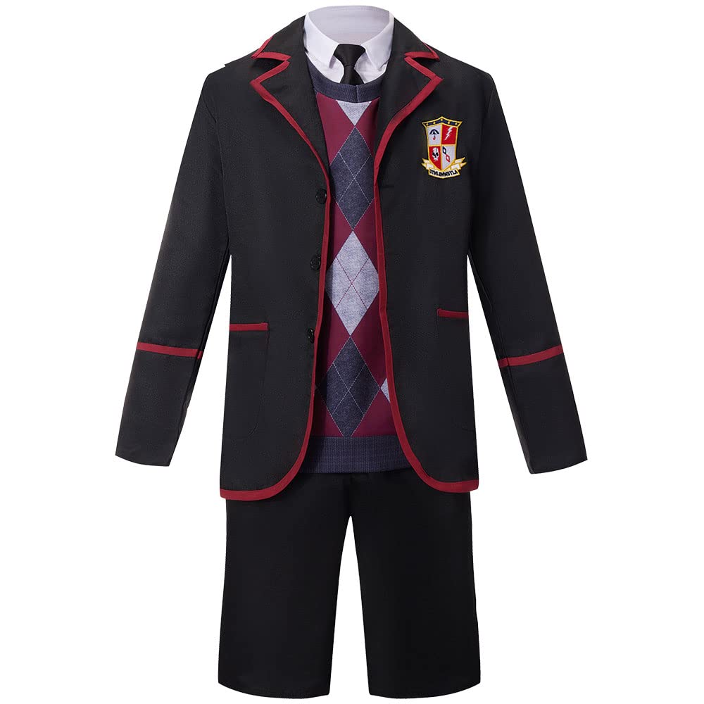 Cos-Animefly Adult Cosplay Costume Number Five Cosplay Uniform School Shirt Skirt Necktie Halloween Carnival Party Suit