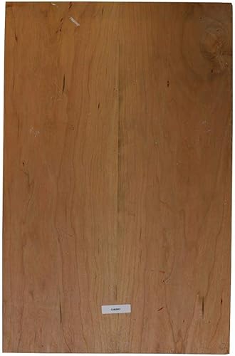 Miniatura 3 de Cuerpo de guitarra eléctrica exótica de madera en blanco, variedad de madera exótica de luthier para elegir (cereza)