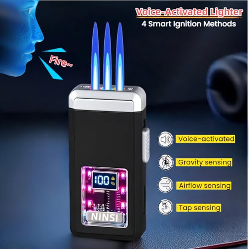 Encendedor Smart Butano Recargable Triple Llama Plateado miniatura 3