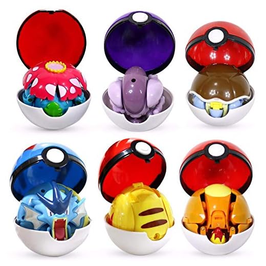 Qwead 6 st Pokémonfigurer leksaker boll variant leksak modell Pikachu Jenny sköldpadda ficka monster Pokemones actionfigur leksak present till barn