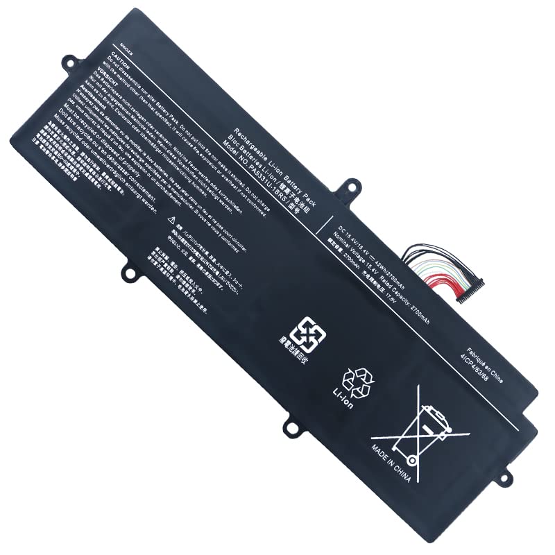 17,6 V, 2700 mAh, PA5331, compatible con Toshiba Dynabook G83, A30-E-174 PA5331U-1BRS