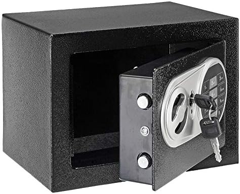Digital Security Safe Box Electronic Digital Keypad Password & Key Lock for Home Office Hotel Business Storage Cash Jewelry (B)