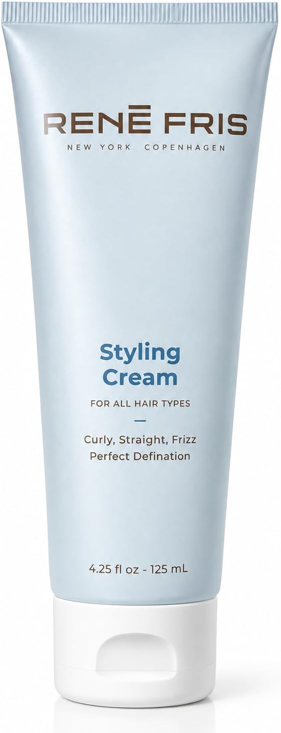 RENร FRIS Styling Cream โ Lightweight Hair Cream for Definition & Frizz Control โ Soft Hold Leave-In Finishing Cream โ For Women & Men โ 4.25 oz