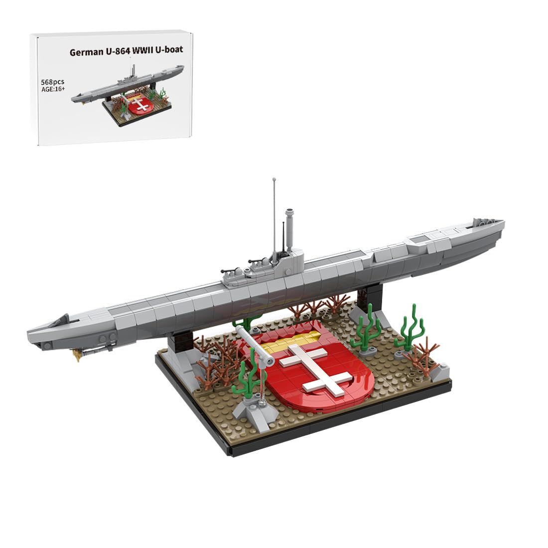Amazon.com: Karoyd German U-864 WWII U-Boat Building Blocks and