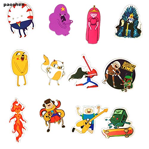 Gadgets Wrap Adventure Time Doddle Sticker for Luggage (30 cm X 5 cm, Multicolor, 25 Piece)-image-28