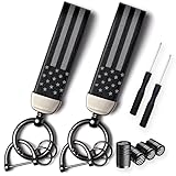Amasodaon Car Key Chain (2 Sets) Premium American Flag Car Keychain with Zinc Alloy...