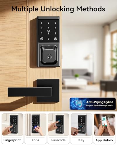 Smart Biometric Front Door Lock with Camera